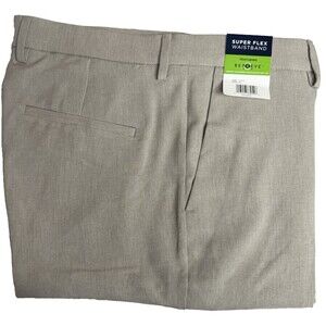 Kenneth Cole Mens 34x30 Pants Chino Slacks Tan Performance Dress Slim Fit New